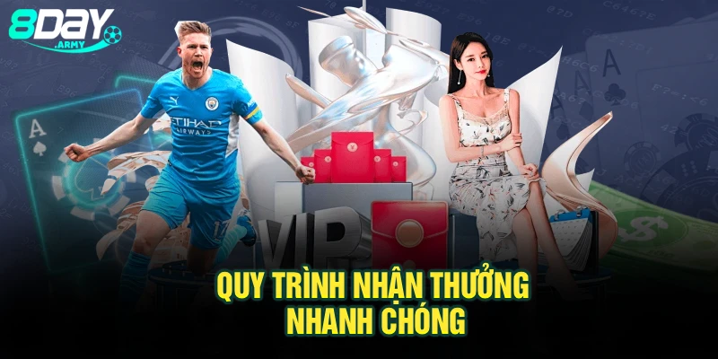 Quy trình nhận thưởng nhanh chóng